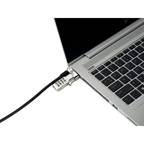 Lucchetto per laptop con combinazione 3 in 1 - con cavo 1,8 m Kensington nero K62316WW